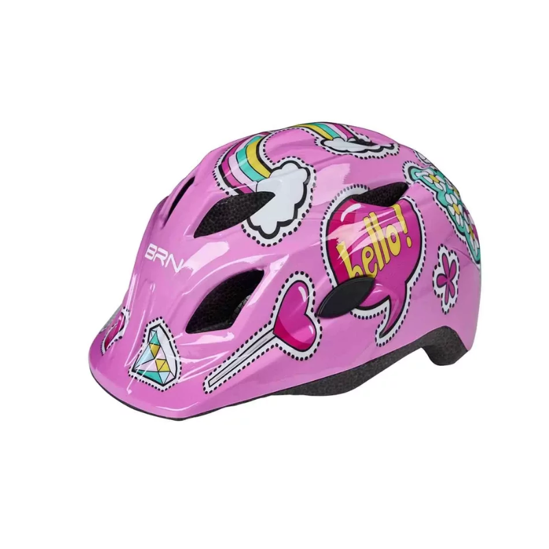 Casco BRN Sticky Rosa per bambina – sicurezza e stile in ogni pedalata.