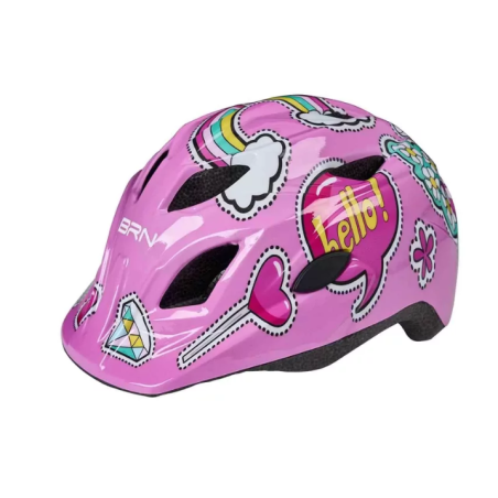Casco BRN Sticky Rosa per bambina – sicurezza e stile in ogni pedalata.