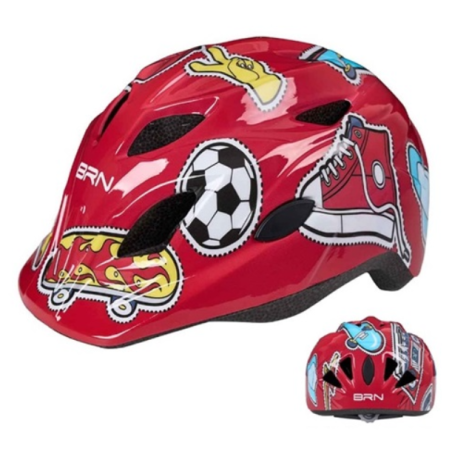 Casco BRN Sticky rosso – Taglia S, leggero, sicuro e dal design moderno.