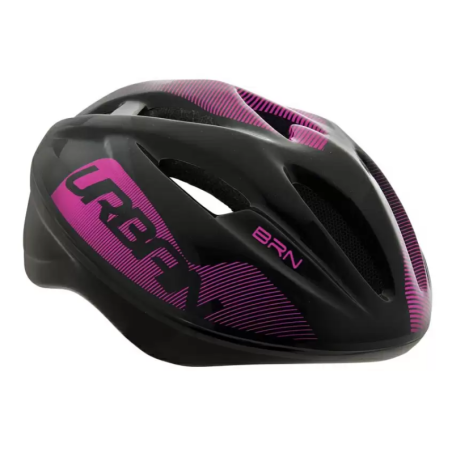 “Casco BRN Urban Nero/Fucsia Fluo – Taglia L, stile urbano e massima protezione.”
