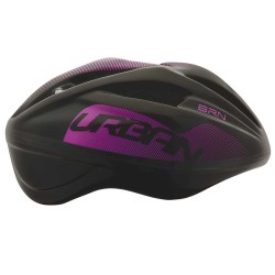 “Design moderno e sicuro: Casco BRN Urban Nero/Fucsia Fluo (57-59 cm).”
