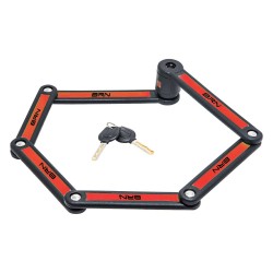 Lucchetto pieghevole BRN SNAK – pratico, resistente e facile da trasportare.