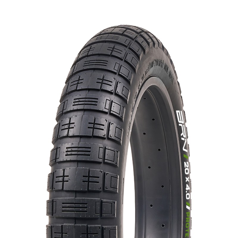 Copertura BRN Fat Bike 20 x 4.0 Rally Protection 3mm Nera