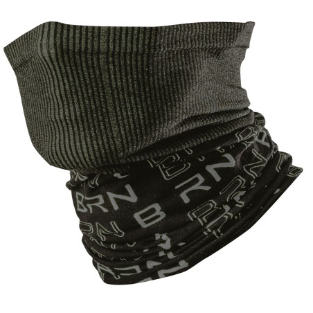 Tubo collo BRN nero e grigio per ciclismo invernale