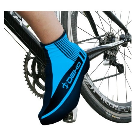 DEKO Copriscarpe STYLE Azzurro – protezione antivento e impermeabile per il ciclismo.